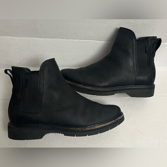 ROOTS JUNCTION CHELSEA LEATHER BOOTS WOMENS Sz 7 BLACK COLOR - Picture 4 of 17